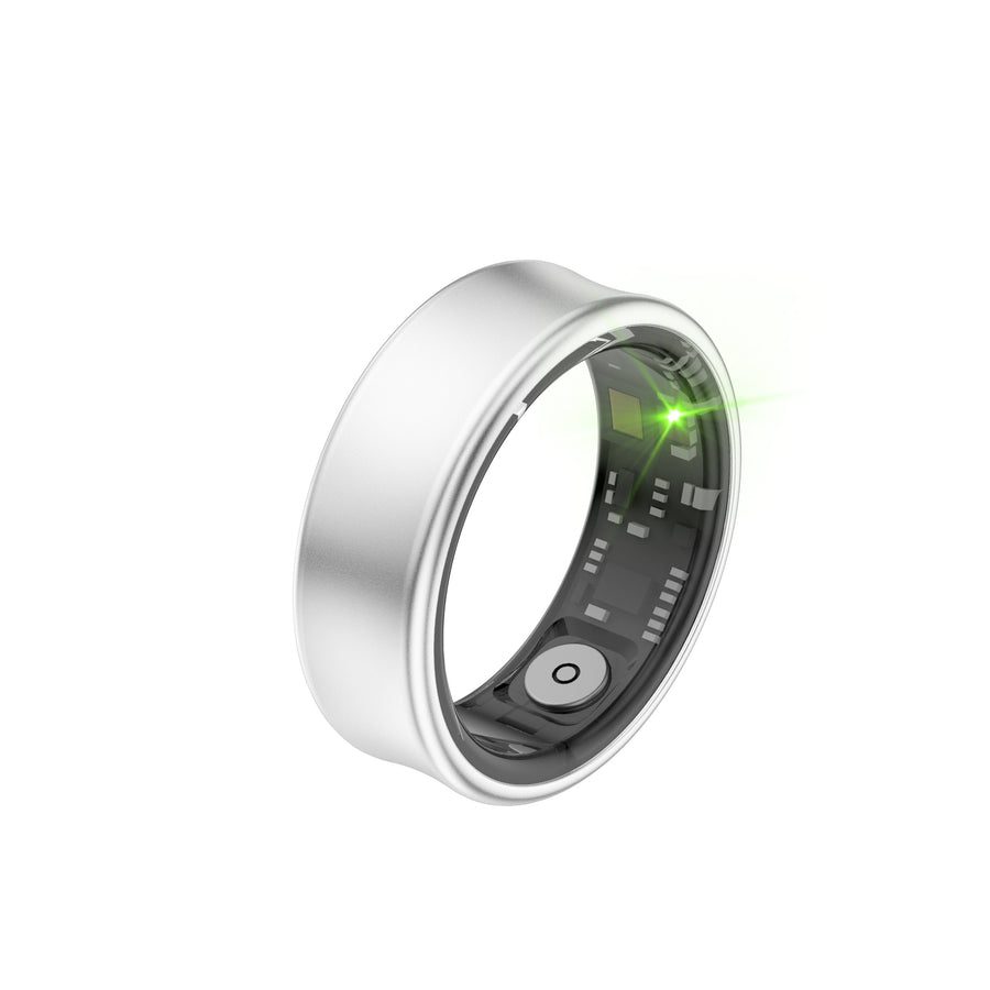 Titanium Smart Health Ring – AI Fitness & Sleep Tracker