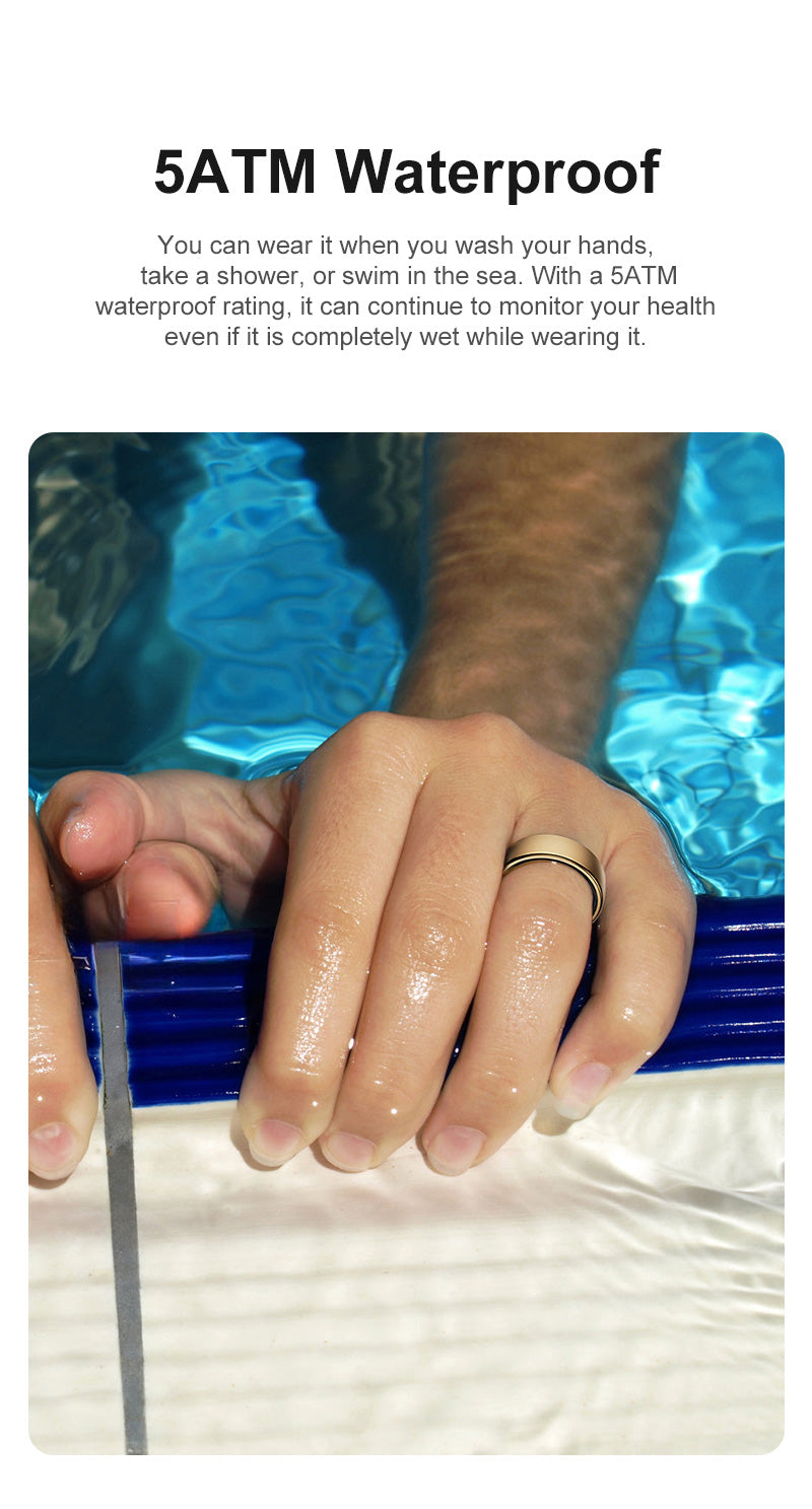Wireless AI Smart Health Ring – Unisex Fitness & Sleep Tracker