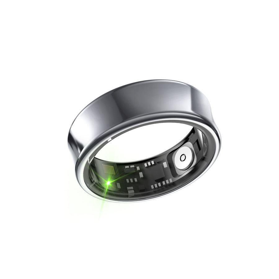 Titanium Smart Health Ring – AI Fitness & Sleep Tracker