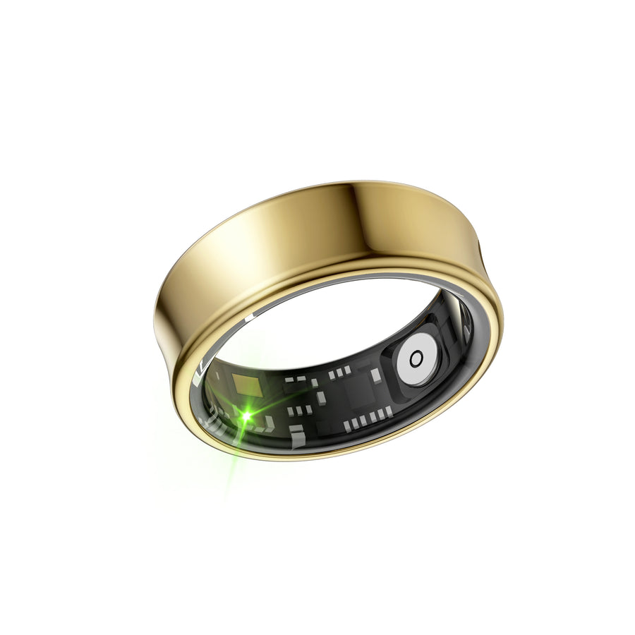 Titanium Smart Health Ring – AI Fitness & Sleep Tracker