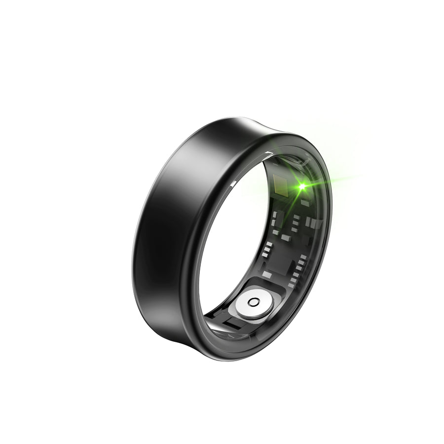 Titanium Smart Health Ring – AI Fitness & Sleep Tracker
