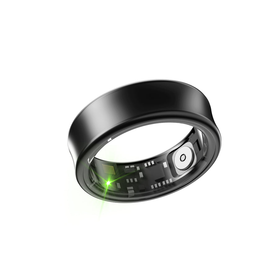 Titanium Smart Health Ring – AI Fitness & Sleep Tracker