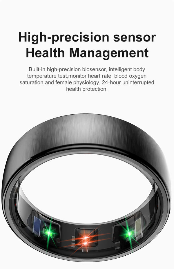 Q10 Stainless Steel Smart Wellness Ring