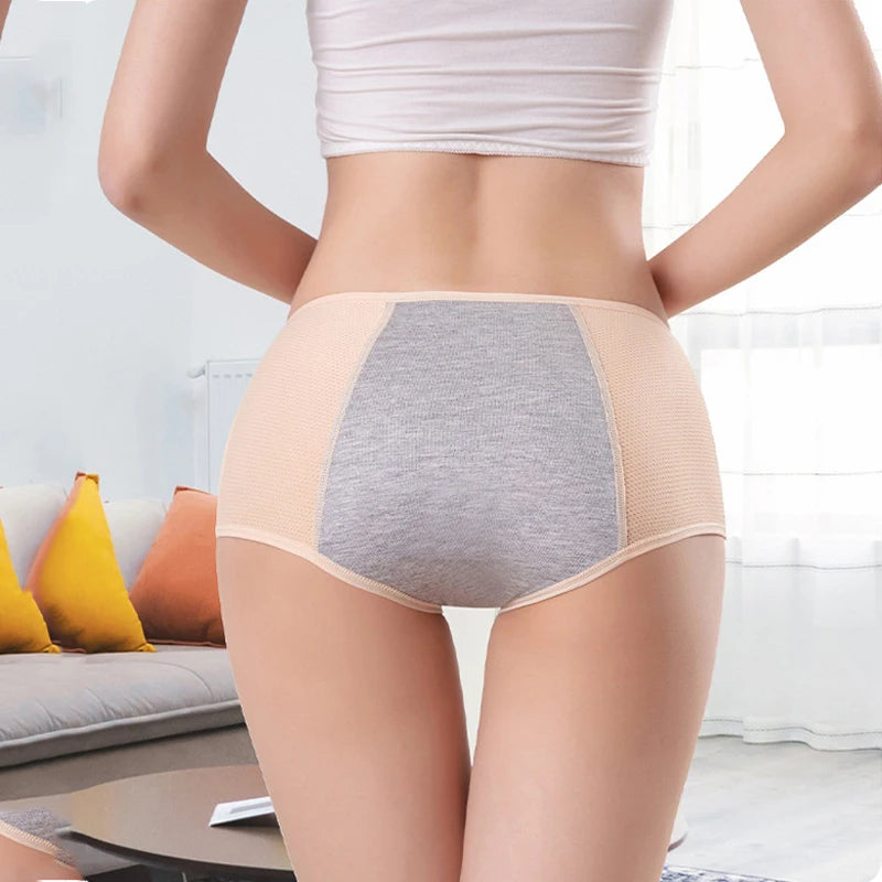 3-Pack Leakproof Period Panties – High-Waist, 4-Layer Absorbent