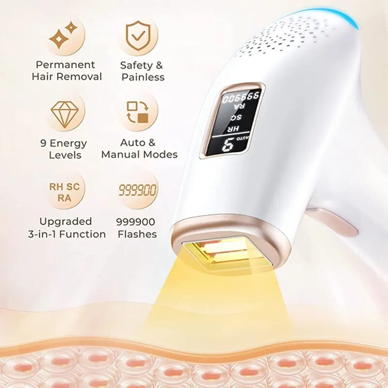 IPL Hair Removal Device for Women & Men  Permanent Painless Epilator