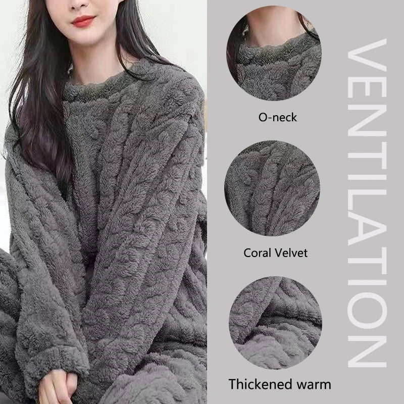 Cozy Core Flannel Sleep Set – Ultra-Soft Winter Loungewear