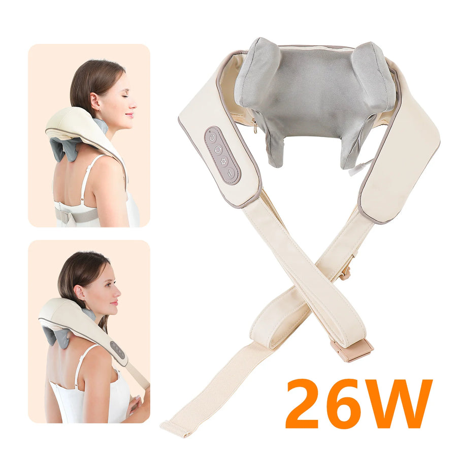 Wireless Neck and Shoulder Massager Trapezius & Cervical Pain Relief