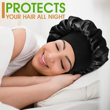 Silk Satin Hair Bonnet for Sleeping – Protects Hair Overnight