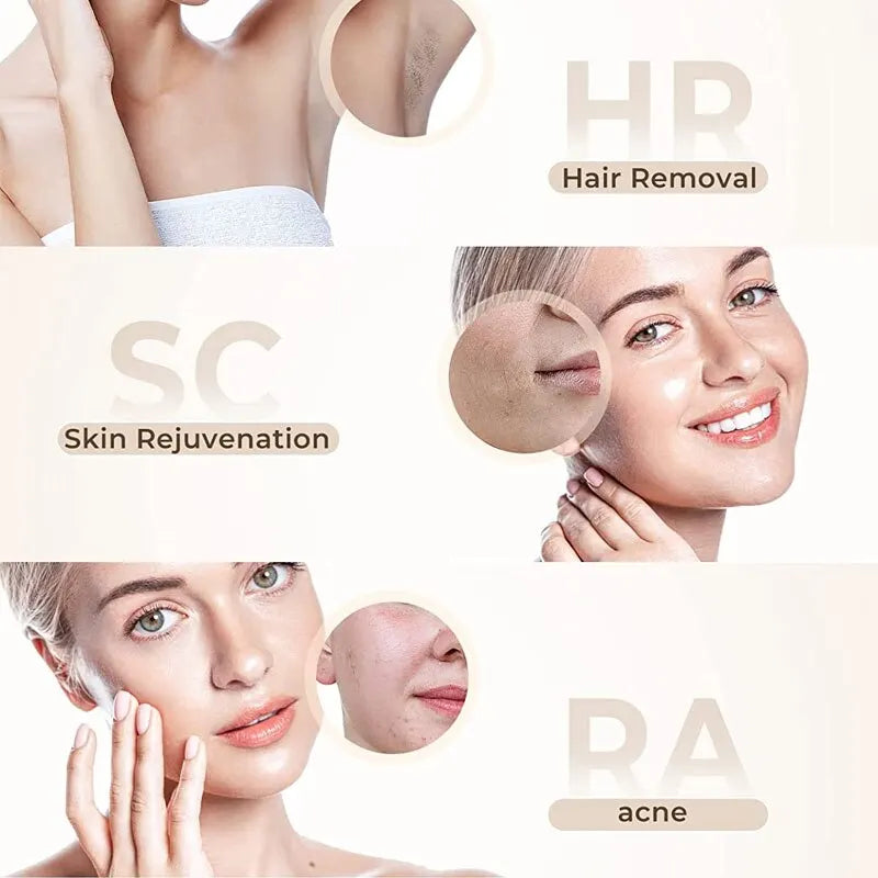 IPL Hair Removal Device for Women & Men  Permanent Painless Epilator
