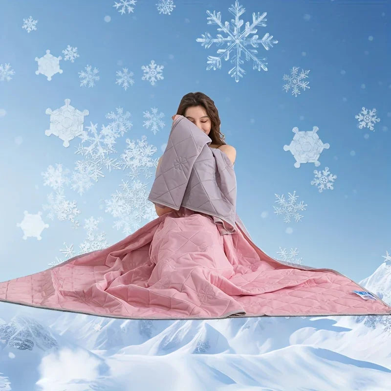 Ultra-Soft Summer Cooling Blanket – Breathable Bamboo Fiber Blanket