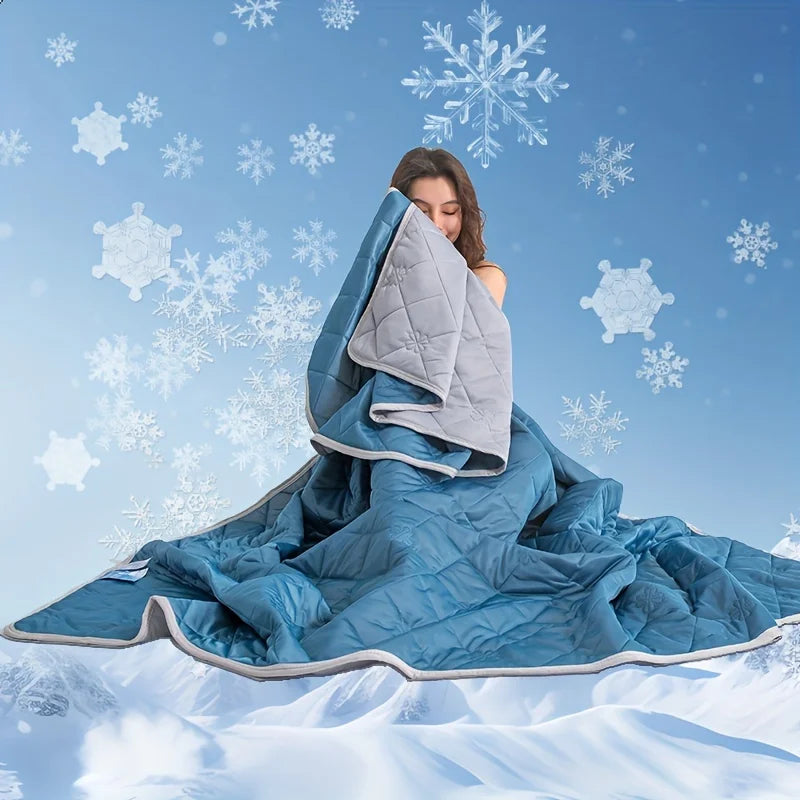Ultra-Soft Summer Cooling Blanket – Breathable Bamboo Fiber Blanket