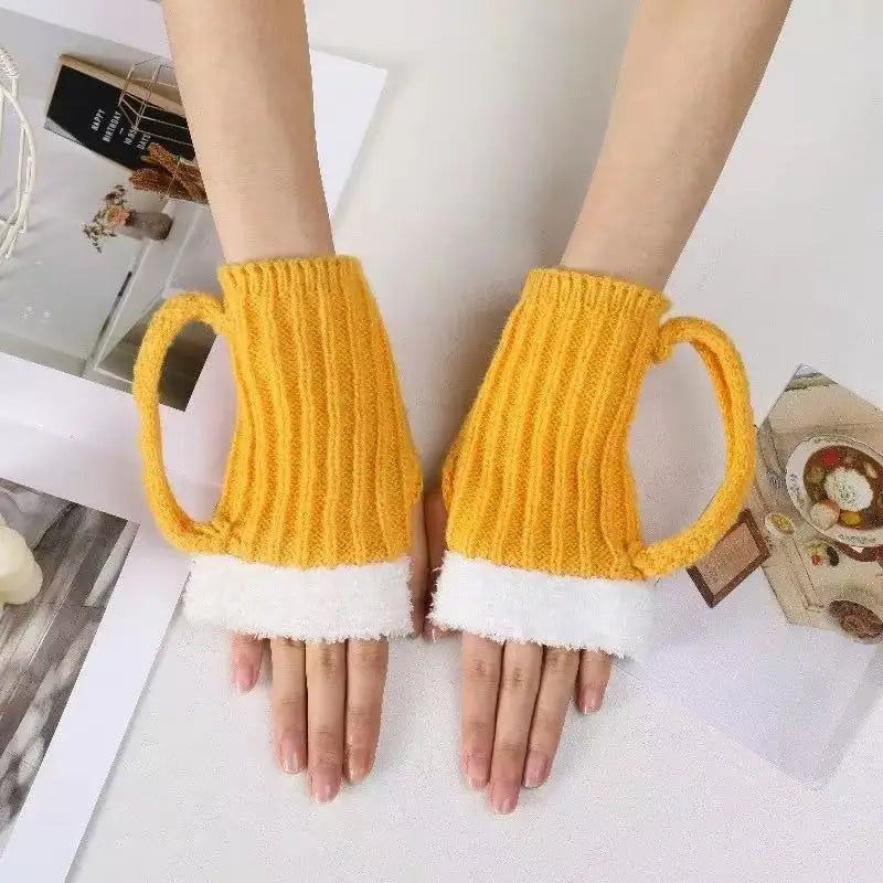 Cozy Beer Mug Knit Floor Socks