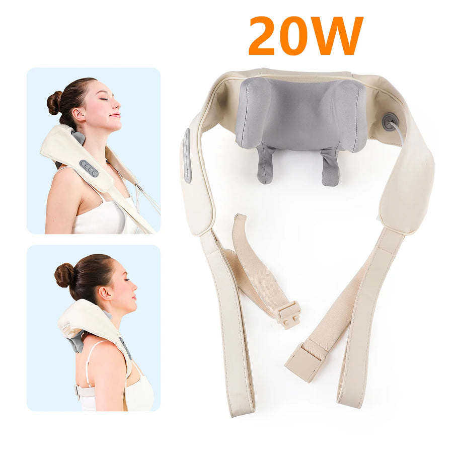 Wireless Neck and Shoulder Massager Trapezius & Cervical Pain Relief