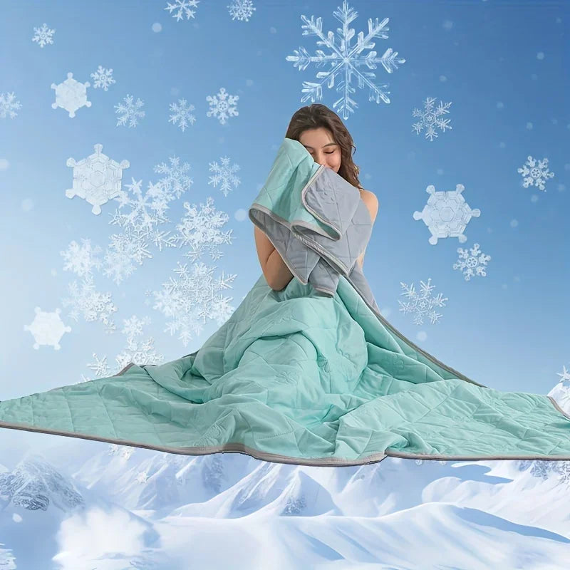 Ultra-Soft Summer Cooling Blanket – Breathable Bamboo Fiber Blanket