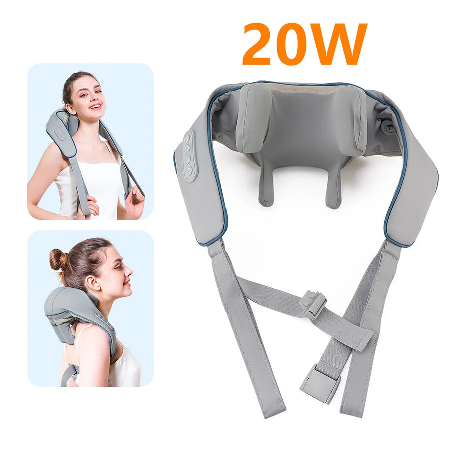 Wireless Neck and Shoulder Massager Trapezius & Cervical Pain Relief