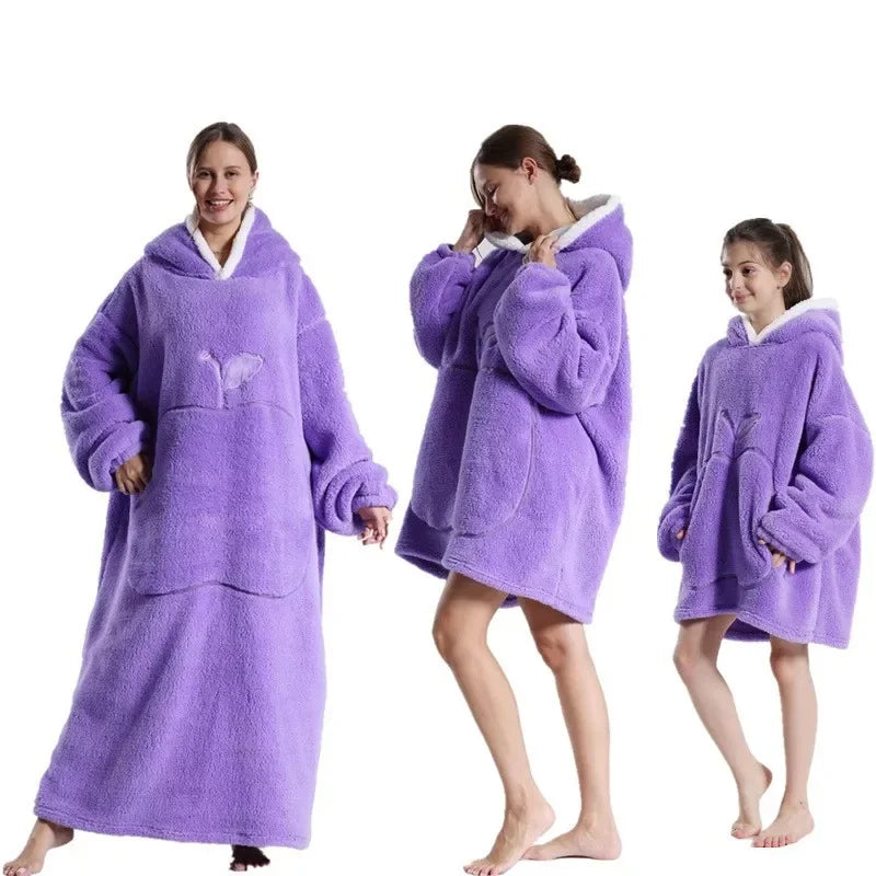 Cozy TV Wearable  Blanket Loungewear Suit