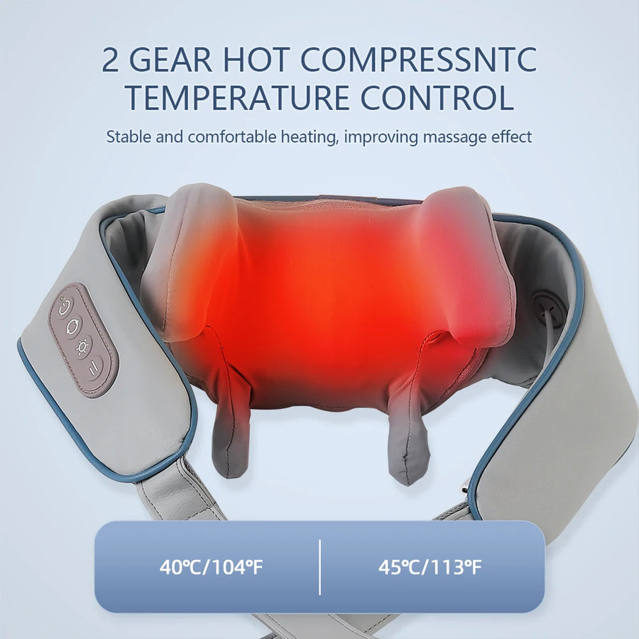 Wireless Neck and Shoulder Massager Trapezius & Cervical Pain Relief