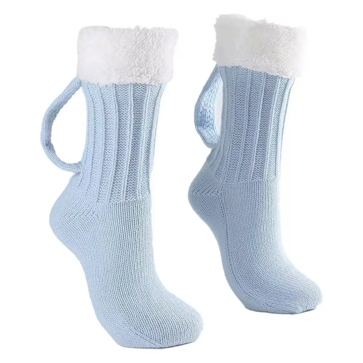 Cozy Beer Mug Knit Floor Socks