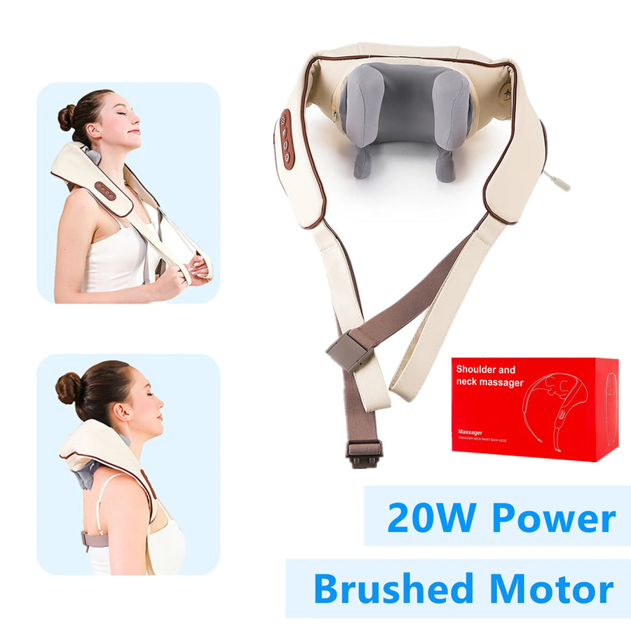 Wireless Neck and Shoulder Massager Trapezius & Cervical Pain Relief
