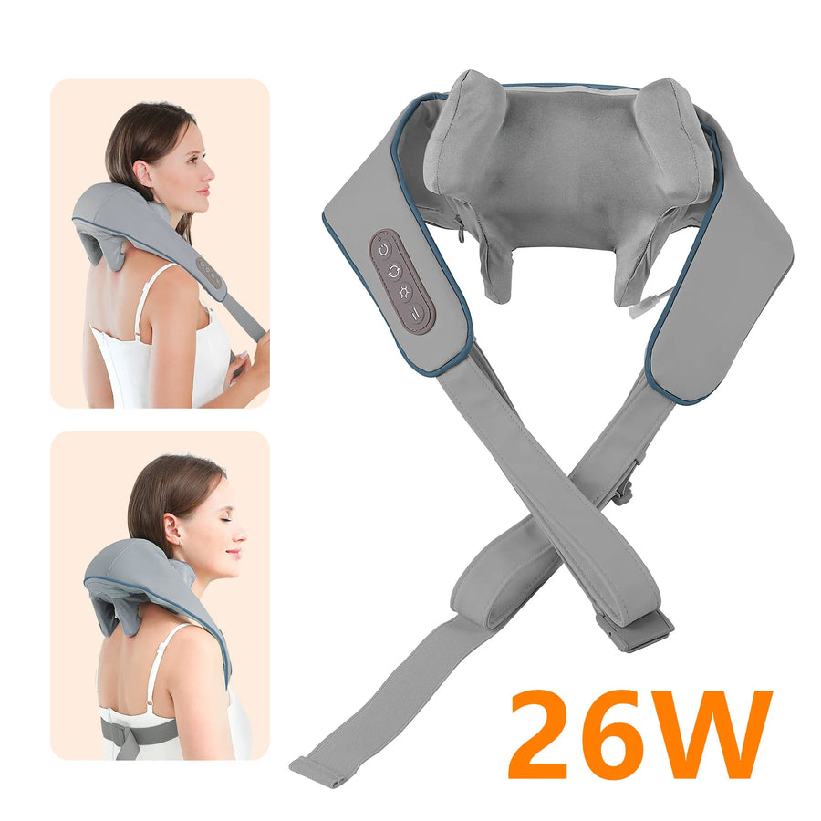 Wireless Neck and Shoulder Massager Trapezius & Cervical Pain Relief