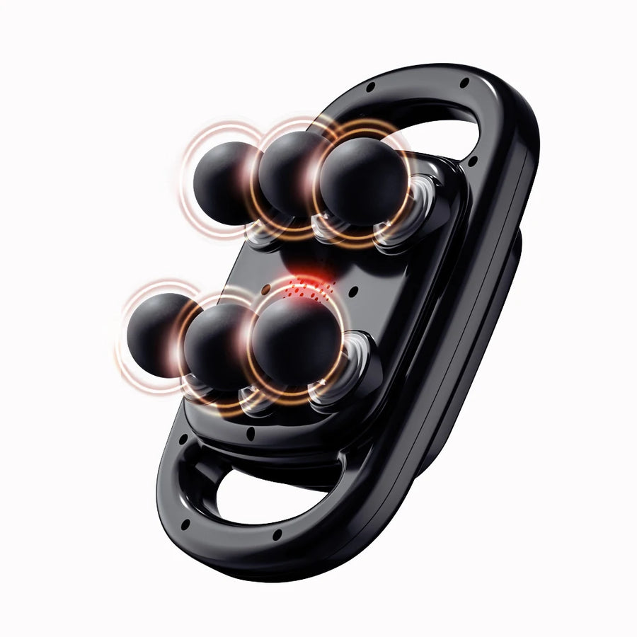 6-Head Fascia Massage Gun for Back & Waist