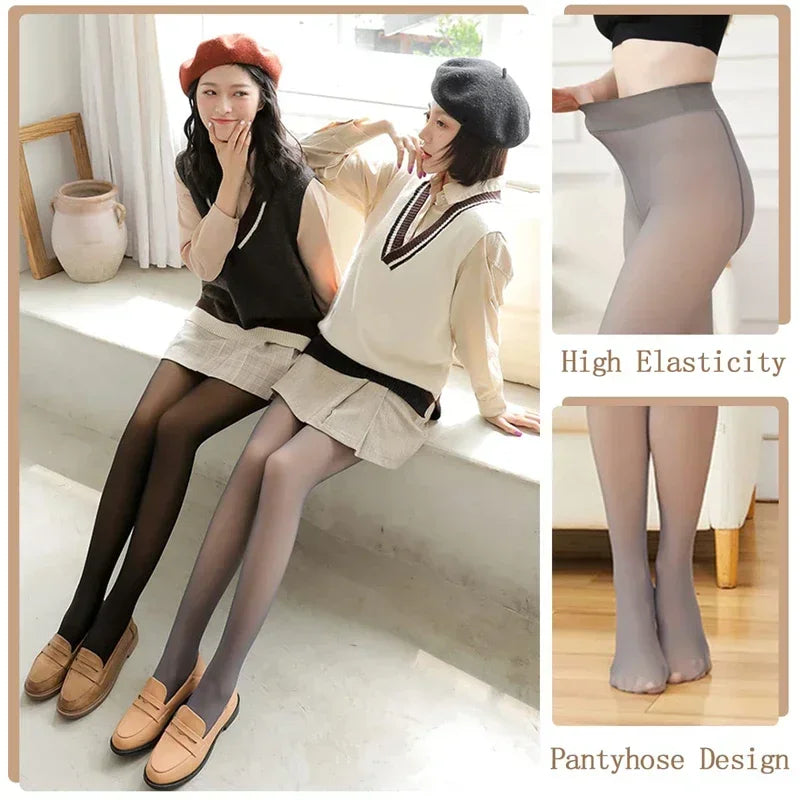 Thermal Velvet Leggings & Tights 2-in-1 Winter Warmth