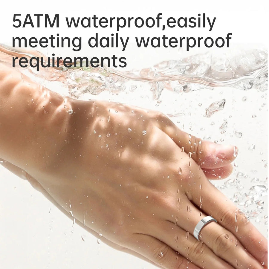 Waterproof Smart Ring 2025 – Heart Rate & Sleep Monitor & Cycle track
