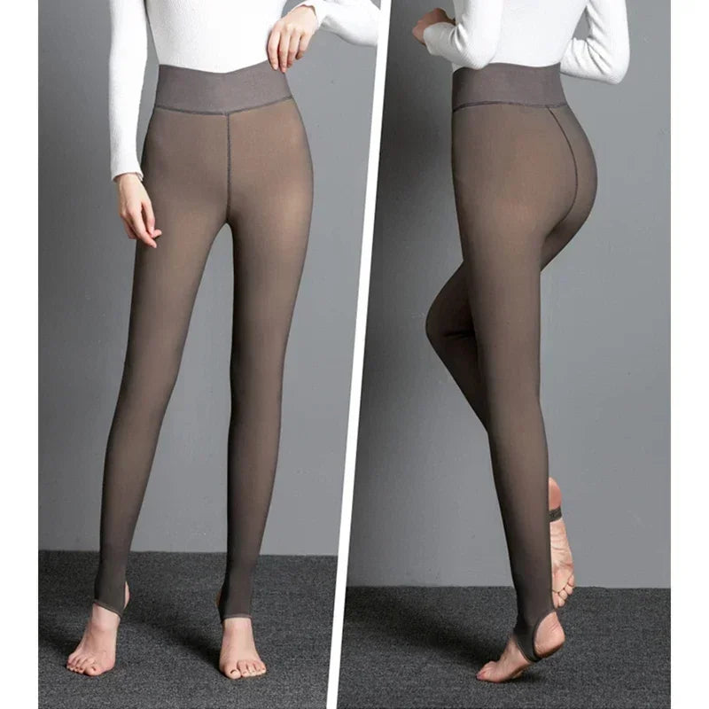Thermal Velvet Leggings & Tights 2-in-1 Winter Warmth