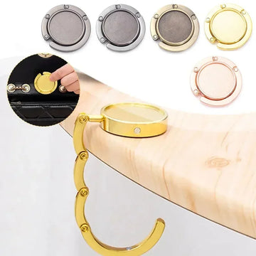 Foldable Bag Hook for Table – Portable Handbag Hanger