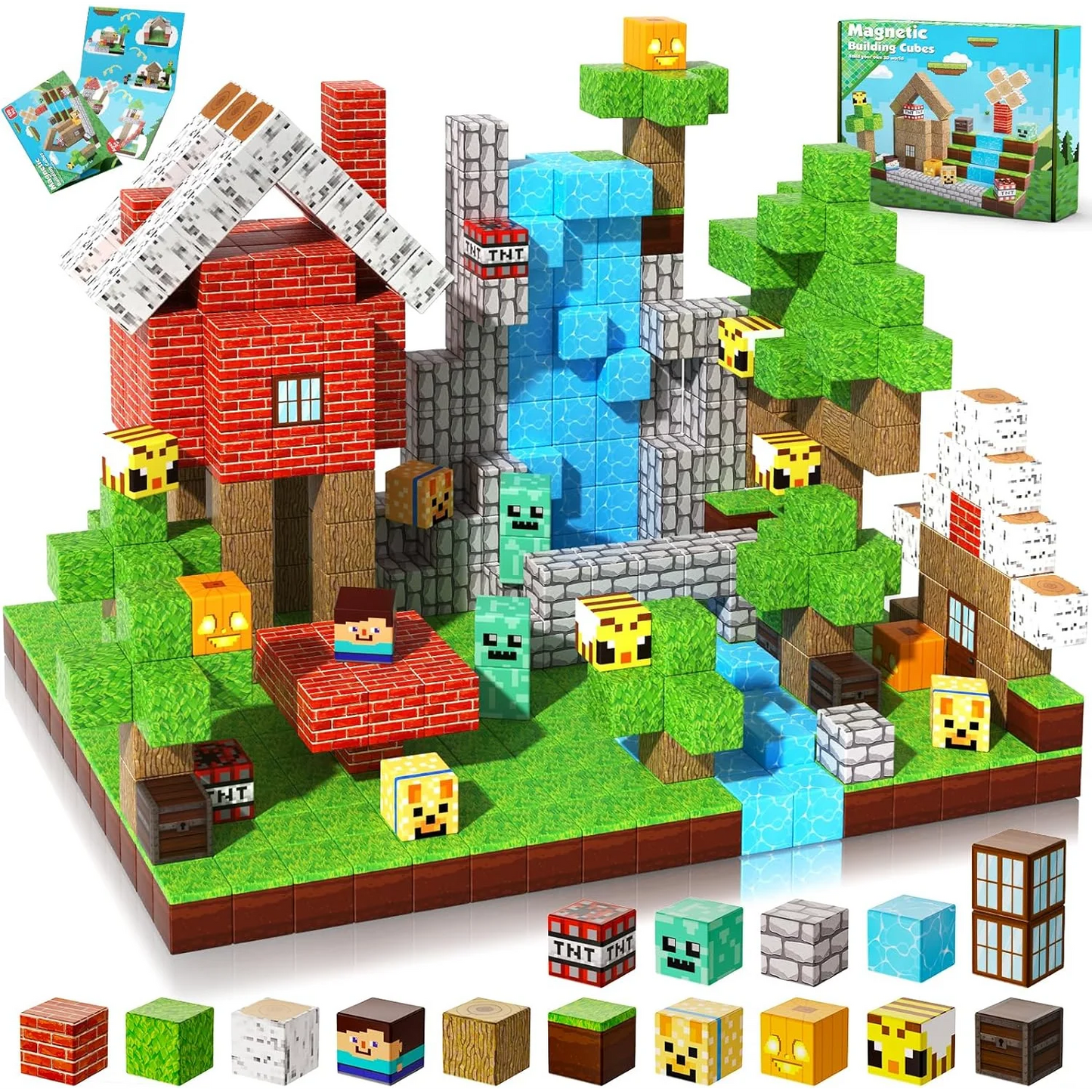 Magnetic Building Cube Set for Kids & Creators
