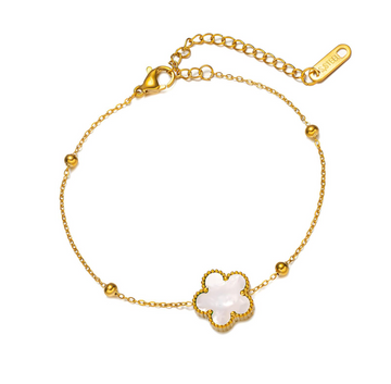 Flower Bracelet – 18K Gold Plated Stainless Steel