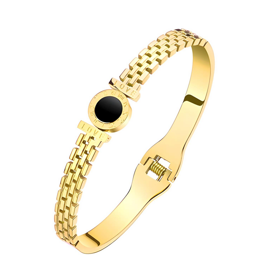 Engraved Gold Bracelet – 18K Plated Stainless Steel
