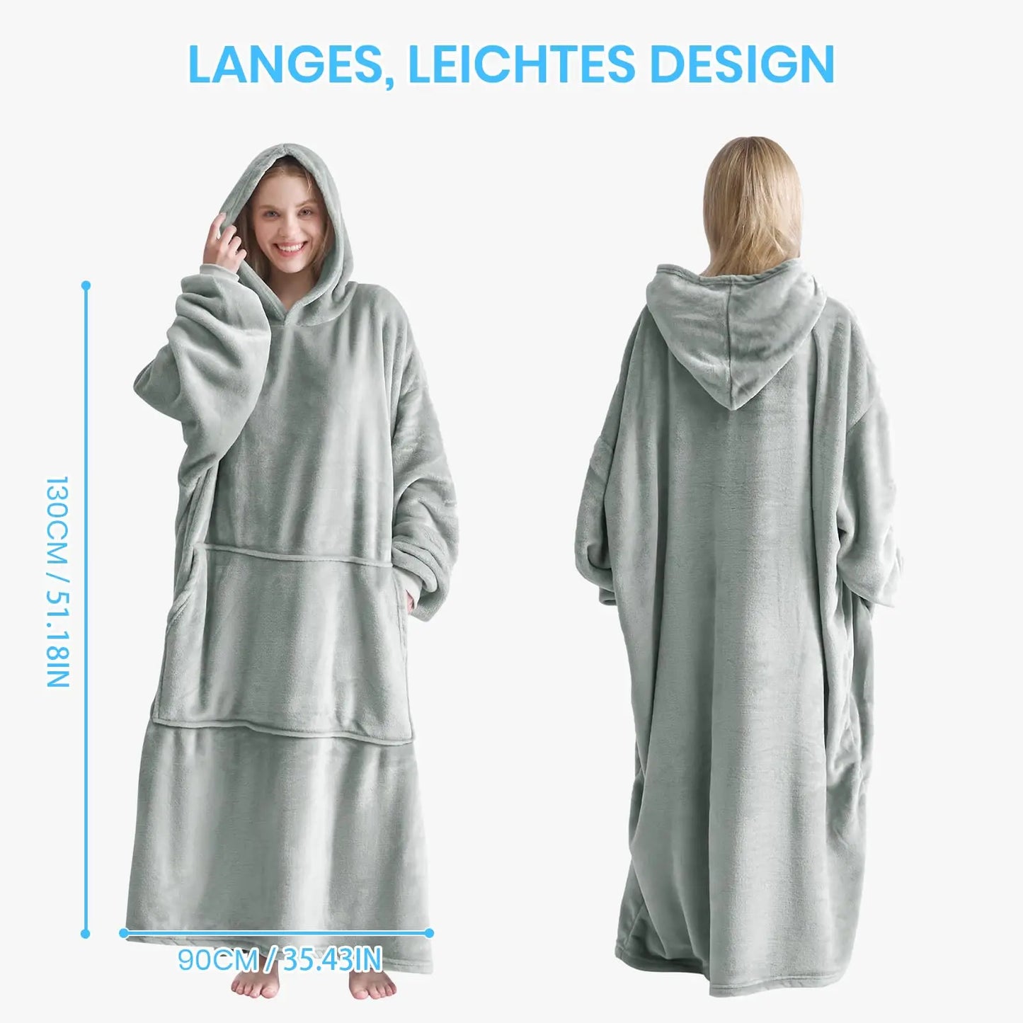 Cuddle Cloud Oversized Hooded Wearable Blanket