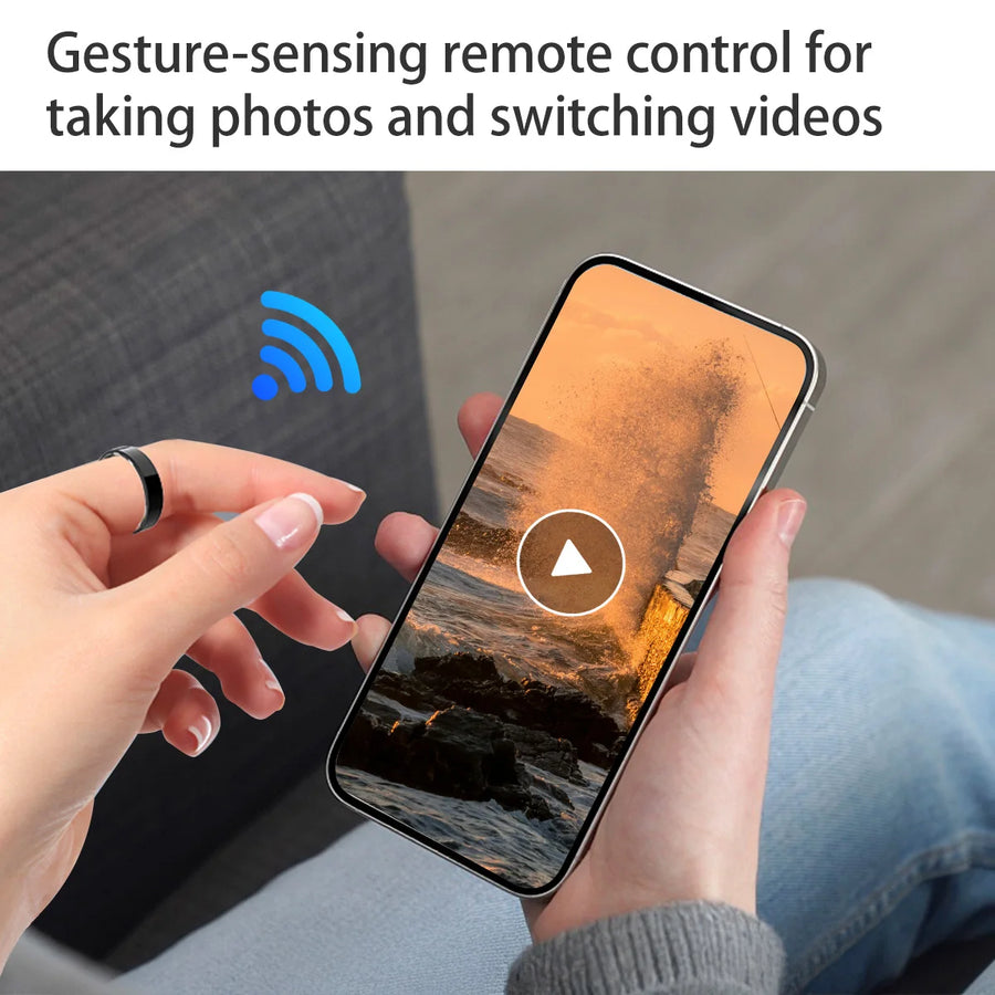Waterproof Smart Ring 2025 – Heart Rate & Sleep Monitor & Cycle track