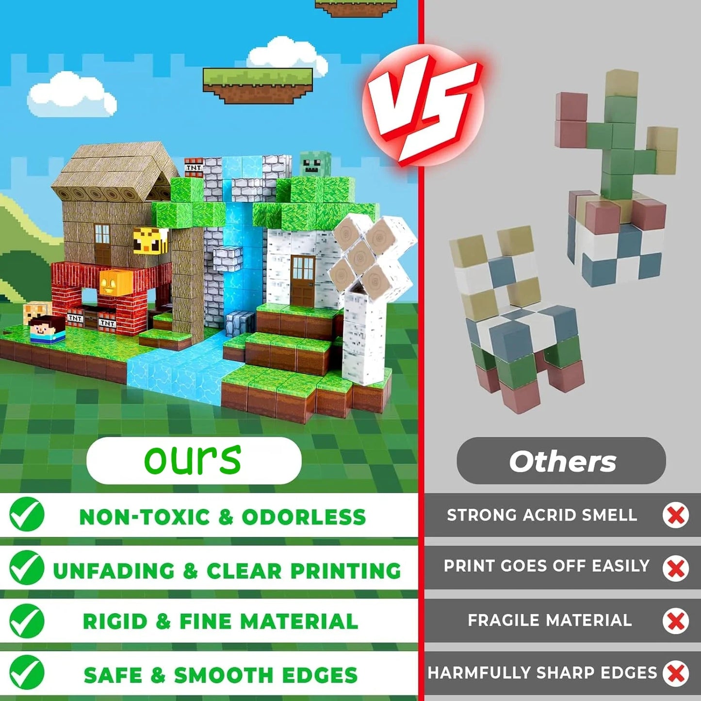 Magnetic Building Cube Set for Kids & Creators
