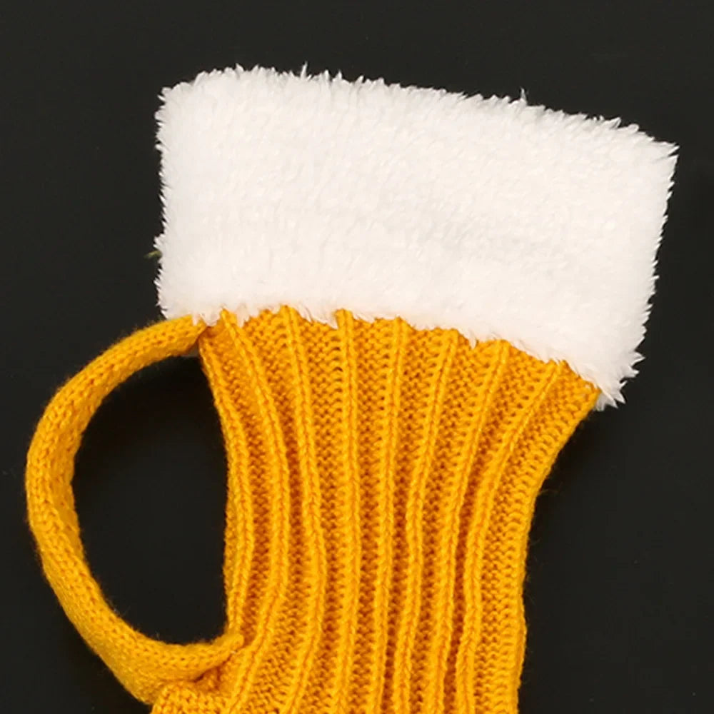 Cozy Beer Mug Knit Floor Socks