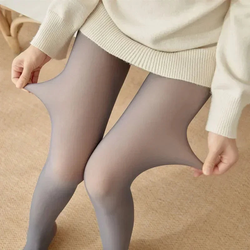 Thermal Velvet Leggings & Tights 2-in-1 Winter Warmth
