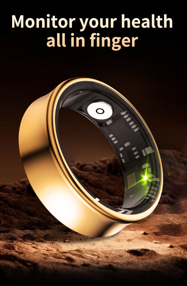 SHR Titanium Smart Health Ring – AI Fitness & Sleep Tracker