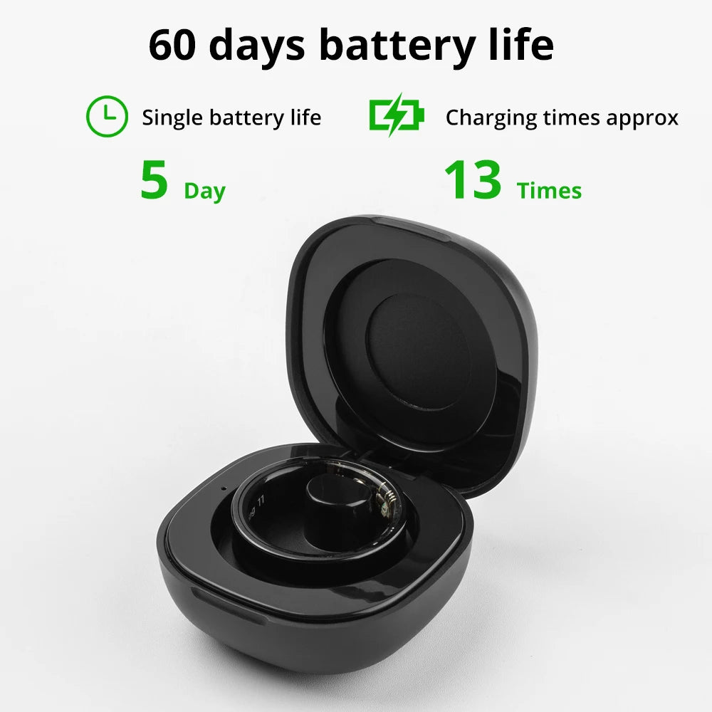 SHR Titanium Smart Health Ring – AI Fitness & Sleep Tracker